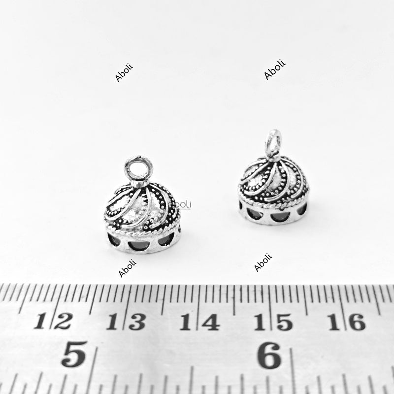 Silver jhumka bases MJBS91