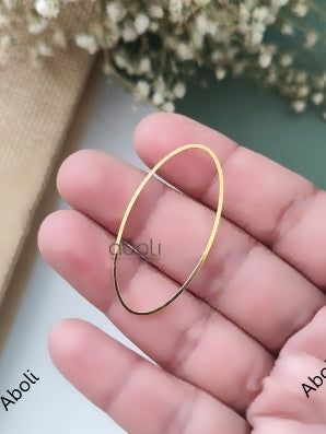 Anti Tarnish Golden Oval Resin Bezel Shape Bezel Frame Resin Jewellery 40 x 20 mm ATRBS58