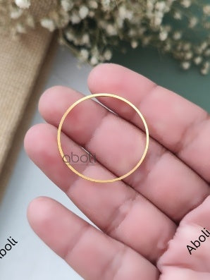 Anti Tarnish Golden Round Resin Bezel Shape Bezel Frame Resin Jewellery 30 mm ATRBS51