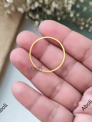 Anti Tarnish Golden Round Resin Bezel Shape Bezel Frame Resin Jewellery 25 mm ATRBS50