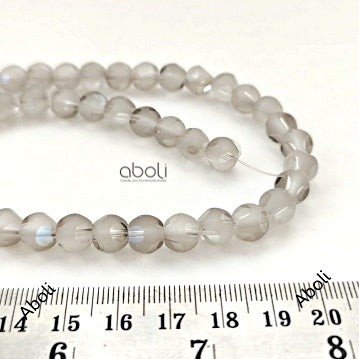 8 mm Faceted Round crystal glass beads FGB103