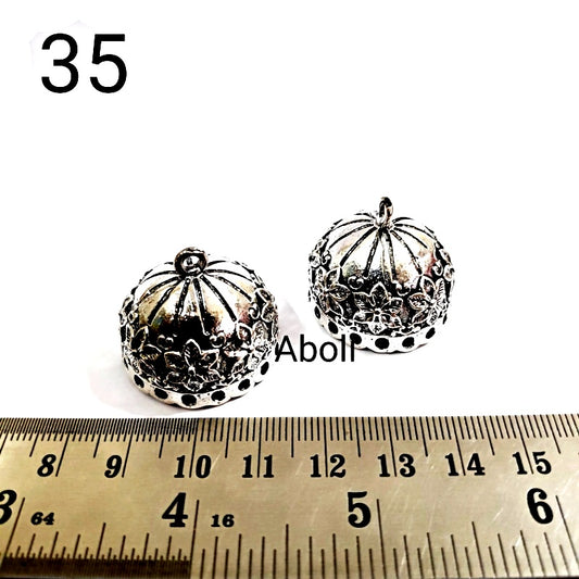 Silver jhumka bases MJBS35