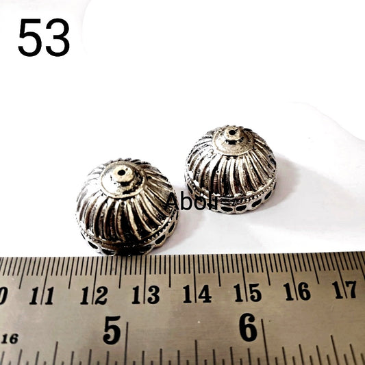 Silver jhumka bases MJBS53