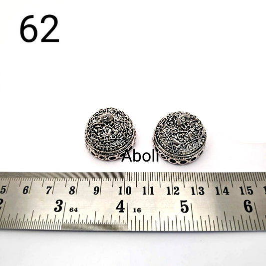 Silver jhumka bases MJBS62