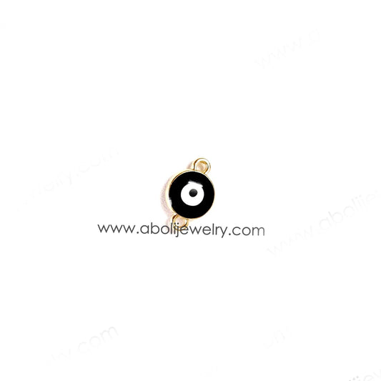 Black evil eye rakhi connector for evil eye rakhi bracelet making