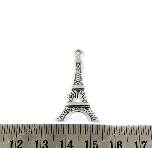 Silver Eiffel tower Charm travel Paris love Valentine day theme CHMS81 1 charm