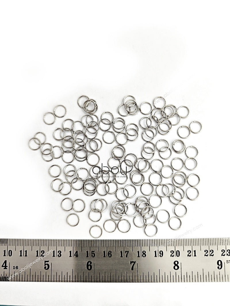 8 mm oxidized silver jump rings 8 mm standard metal jump ring JROSN8