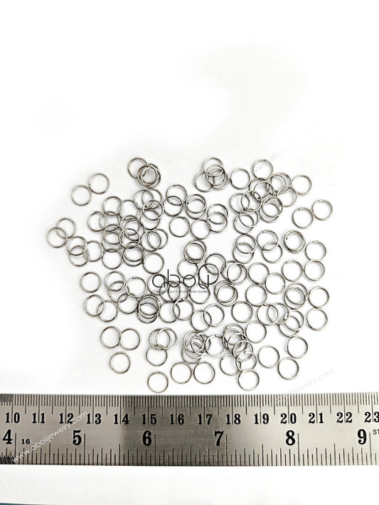 8 mm oxidized silver jump rings 8 mm standard metal jump ring JROSN8