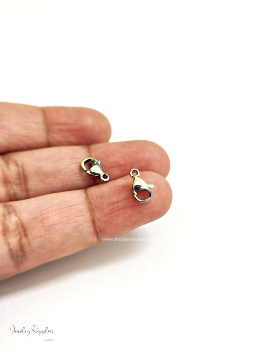 Anti Tarnish Lobster Claw Clasps 304 Stainless Steel necklace bracelet closure SSLCCS9 1 piece