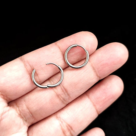 Anti tarnish 304 stainless steel huggie hoop earrings SSHHG13 2 pieces