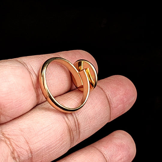 Anti tarnish finger ring base ring adjustable bezel tray 304 stainless steel 1 ring SSSFRB10