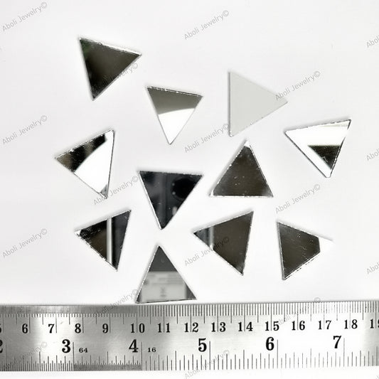 25 mm triangle mirrors for lippan work triangular mirror mud mirror work shisha mirror shapes decorative mirror tiles