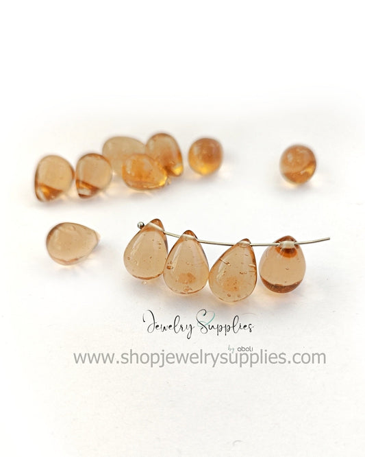 Drop glass beads Drop shaped beads DGBSD02 16 x 12 mm 2 beads