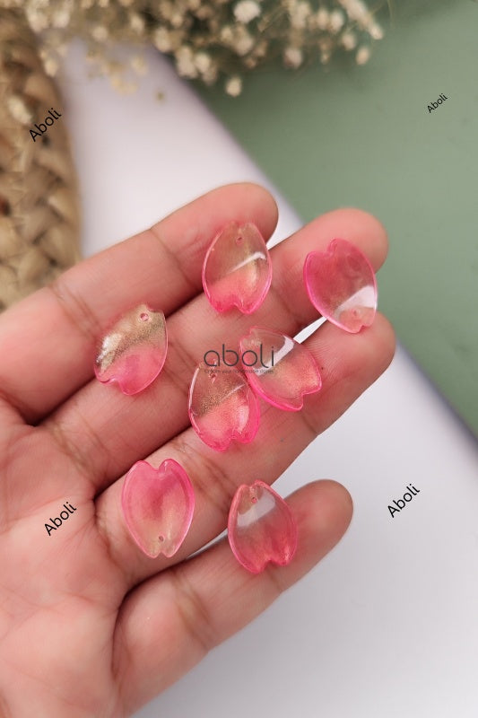 Petal shaped glass beads glass petals beads flower petal beads FGBA13
