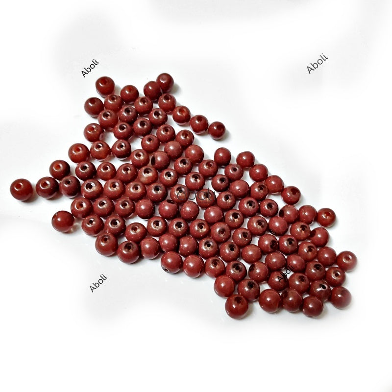 8 mm plain glass beads rakhi beads jewellery beads GB8P22 100 BEADS