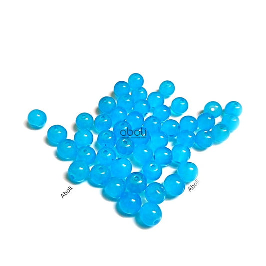 8 mm plain glass beads rakhi beads jewellery beads GB8P5 100 BEADS