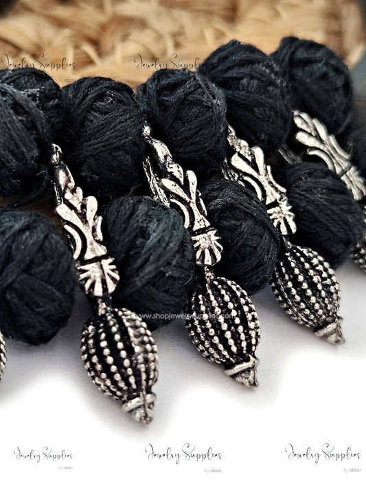German silver Kolhapuri beads spacer beads for necklace GSKSB6 2 beads