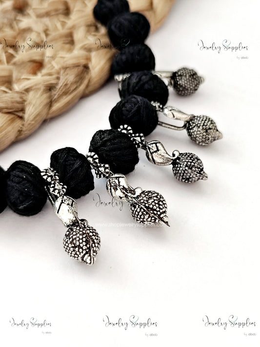 German silver Kolhapuri beads spacer beads for necklace GSKSB7 2 beads