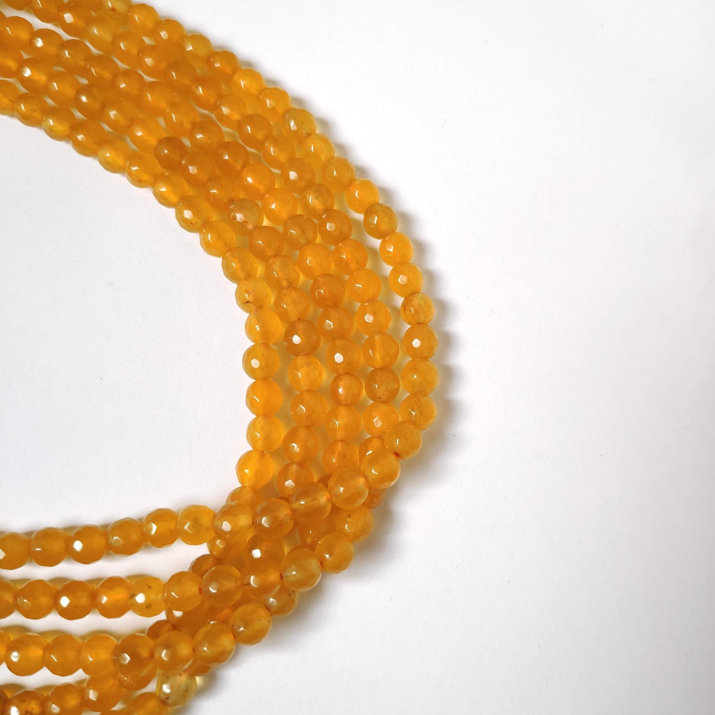 6 mm yellow agate beads agates semiprecious gemstones 6MMAB1