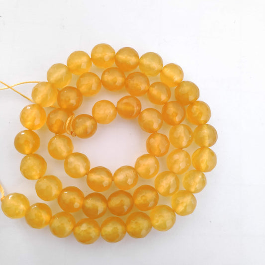 8 mm yellow agate beads agates semiprecious gemstones 8MMABS4