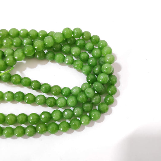 6 mm green agate beads agates semiprecious gemstones 6MMAB8