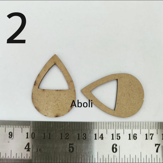 Drop MDF base premium cuts earrings making keychain making