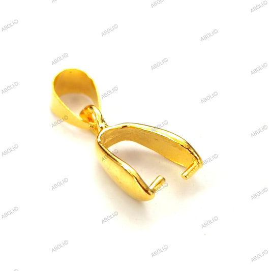 Golden pinch bail pendant bail GPMB3