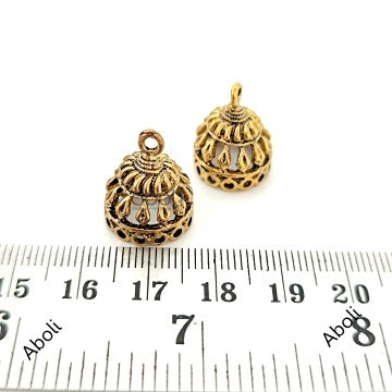 Traditional golden Jhumka Earring Components golden jhumka base MJBG72