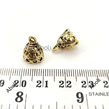 Traditional golden Jhumka Earring Components golden jhumka base MJBG75