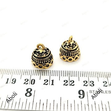 Traditional golden Jhumka Earring Components golden jhumka base MJBG77