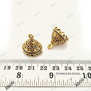 Traditional golden Jhumka Earring Components golden jhumka base MJBG81