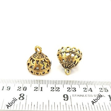 Traditional golden Jhumka Earring Components golden jhumka base MJBG82