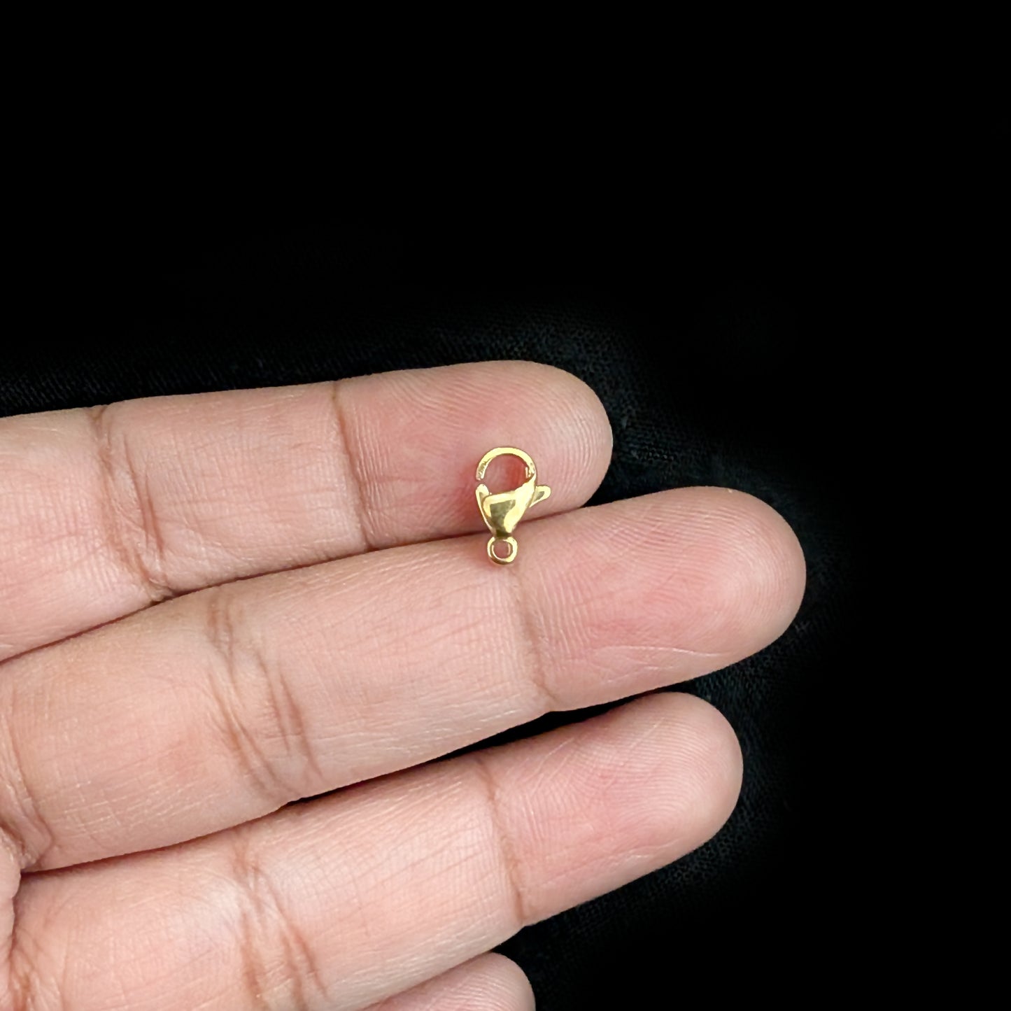 PVD vacuum plated lobster claw clasp golden anti tarnish 304 stainless steel 9.3 mm PVDLCCG93 1 piece