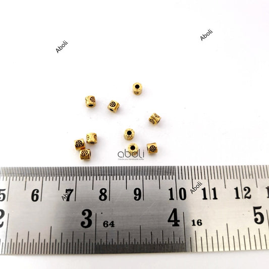 Designer golden spacer beads DSB42