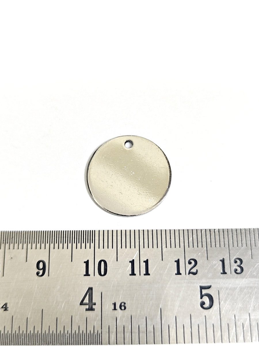 20 mm stainless steel round stamping disc anti tarnish steel blank for personalized pendant necklace STAMPS 1 blank