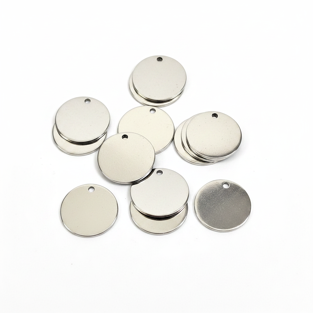 20 mm stainless steel round stamping disc anti tarnish steel blank for personalized pendant necklace STAMPS 1 blank