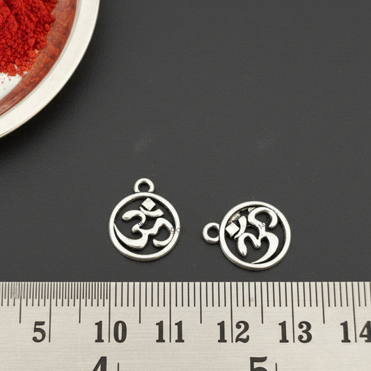 Silver Charm Om AUM charm religious Yoga spiritual charm CHMS104 1 charm