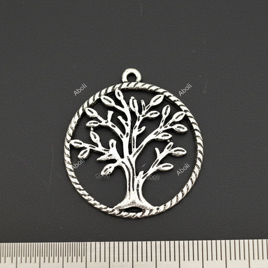 Silver tree of life charm pendant tree charm CHMS94