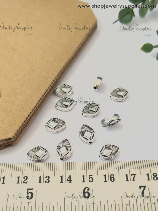Peacock feather Spacer Beads for Bracelets & Necklaces Pandora spacers for jewellery making GSSB216 10 gm