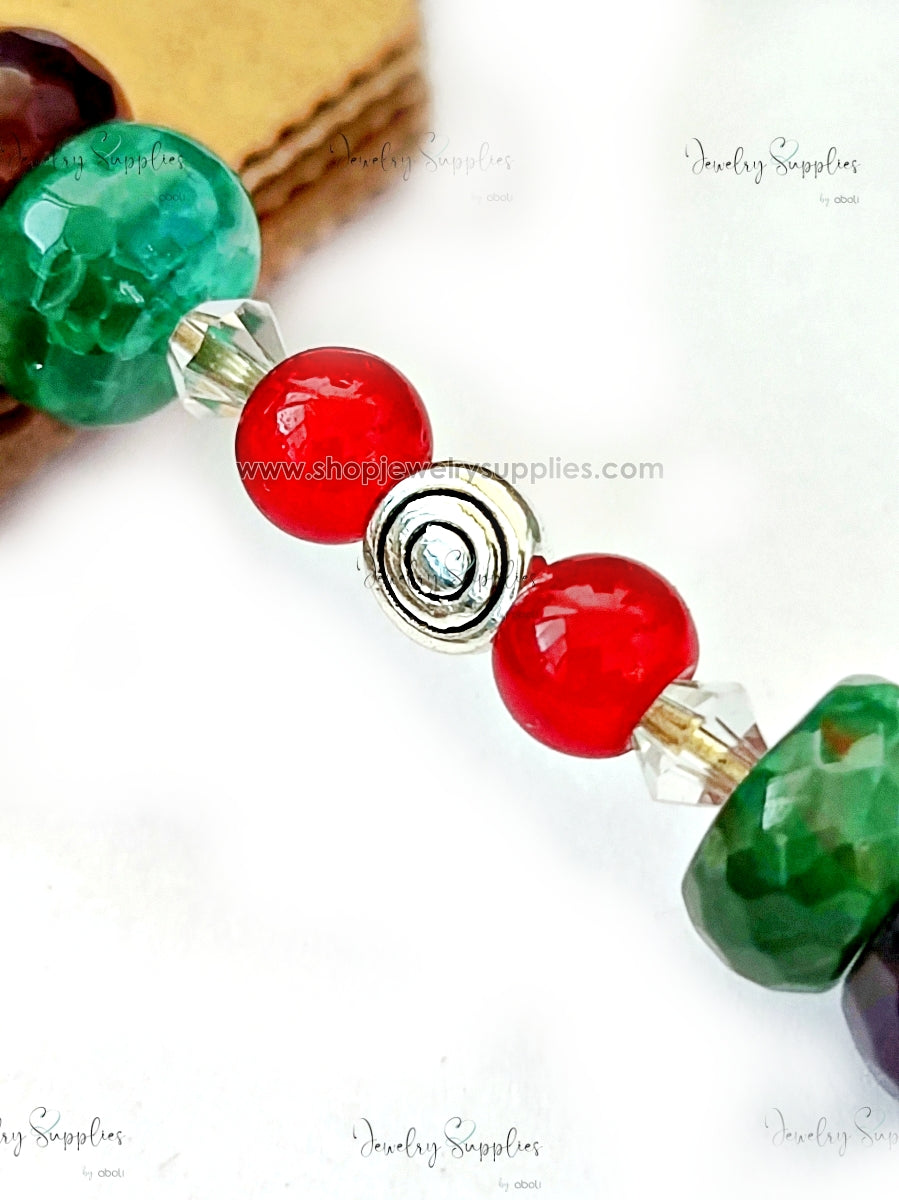 Metal Spacer Beads for Bracelets & Necklaces Pandora spacers for jewellery making GSSB218 10 gm