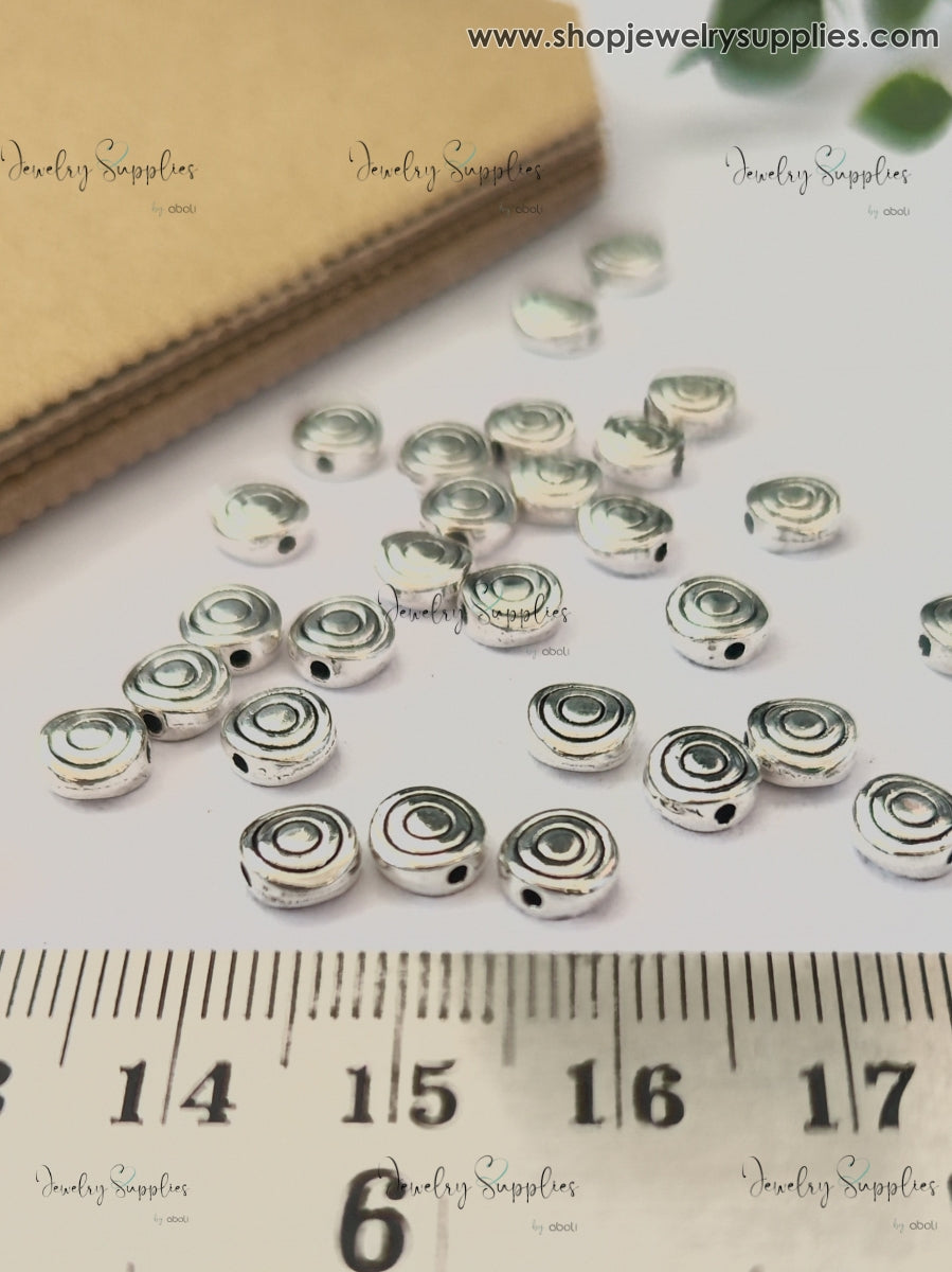 Metal Spacer Beads for Bracelets & Necklaces spiral Pandora spacers for jewellery making GSSB217 10 gm