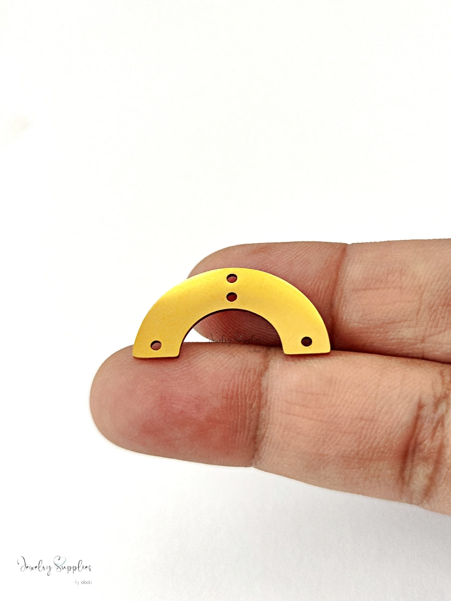 Stainless Steel connector link arc half circle LASER cut link SSLC4 1 piece