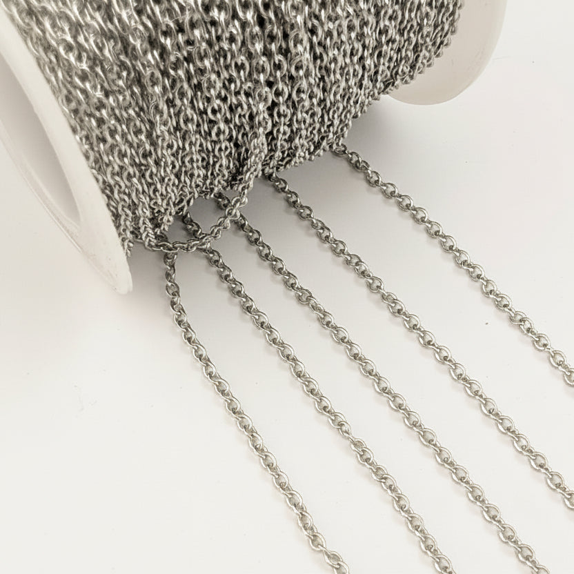 Stainless steel chain anti tarnish jewellery chain roll