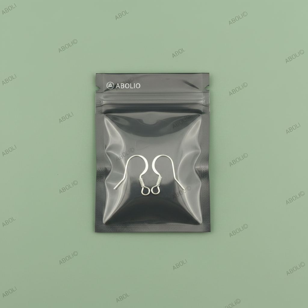Silver earring hooks