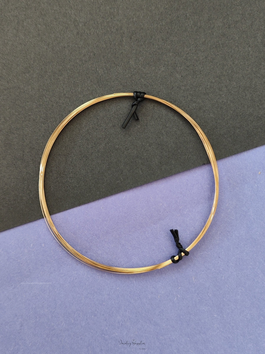 28 G Gold filled wire anti tarnish half hard real 14K gold filled jewellery wire SSGFW28 1 foot