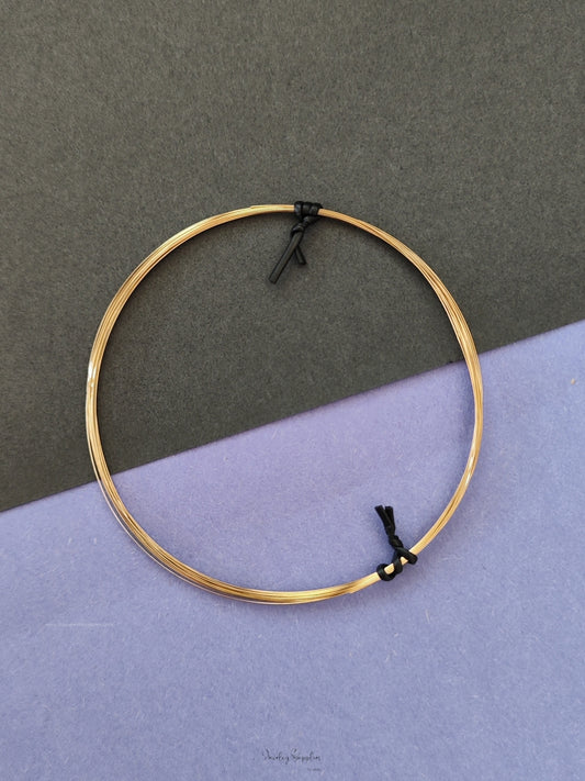 28 G Gold filled wire anti tarnish half hard real 14K gold filled jewellery wire SSGFW28 1 foot