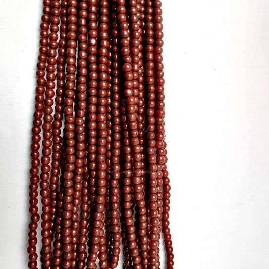 4 mm glass beads for beaded jewellery making round beads GB4P01 200+ beads