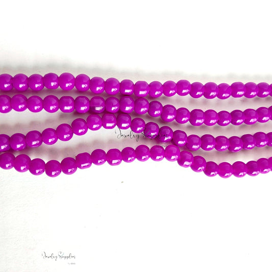 6 mm glass beads for beaded jewellery making round beads GB6P09 135+ beads