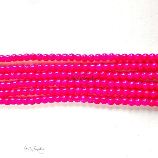 6 mm glass beads for beaded jewellery making round beads GB6P15 135+ beads