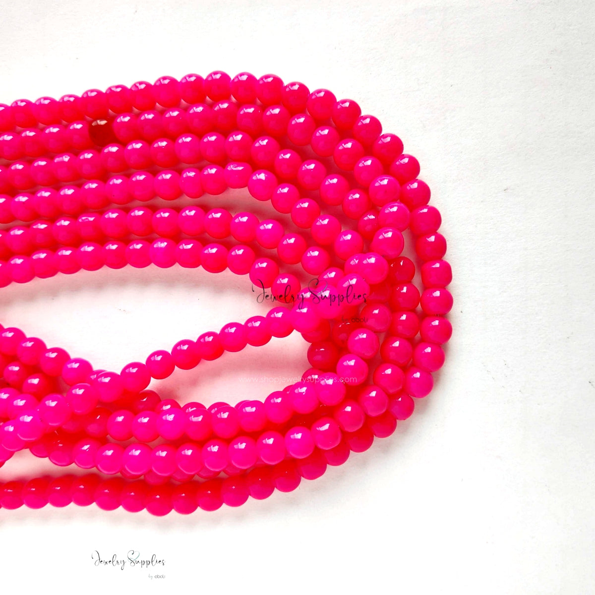 6 mm glass beads for beaded jewellery making round beads GB6P15 135+ beads